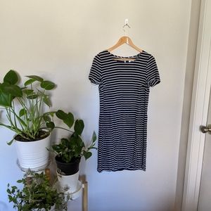 Black and white stripped dress